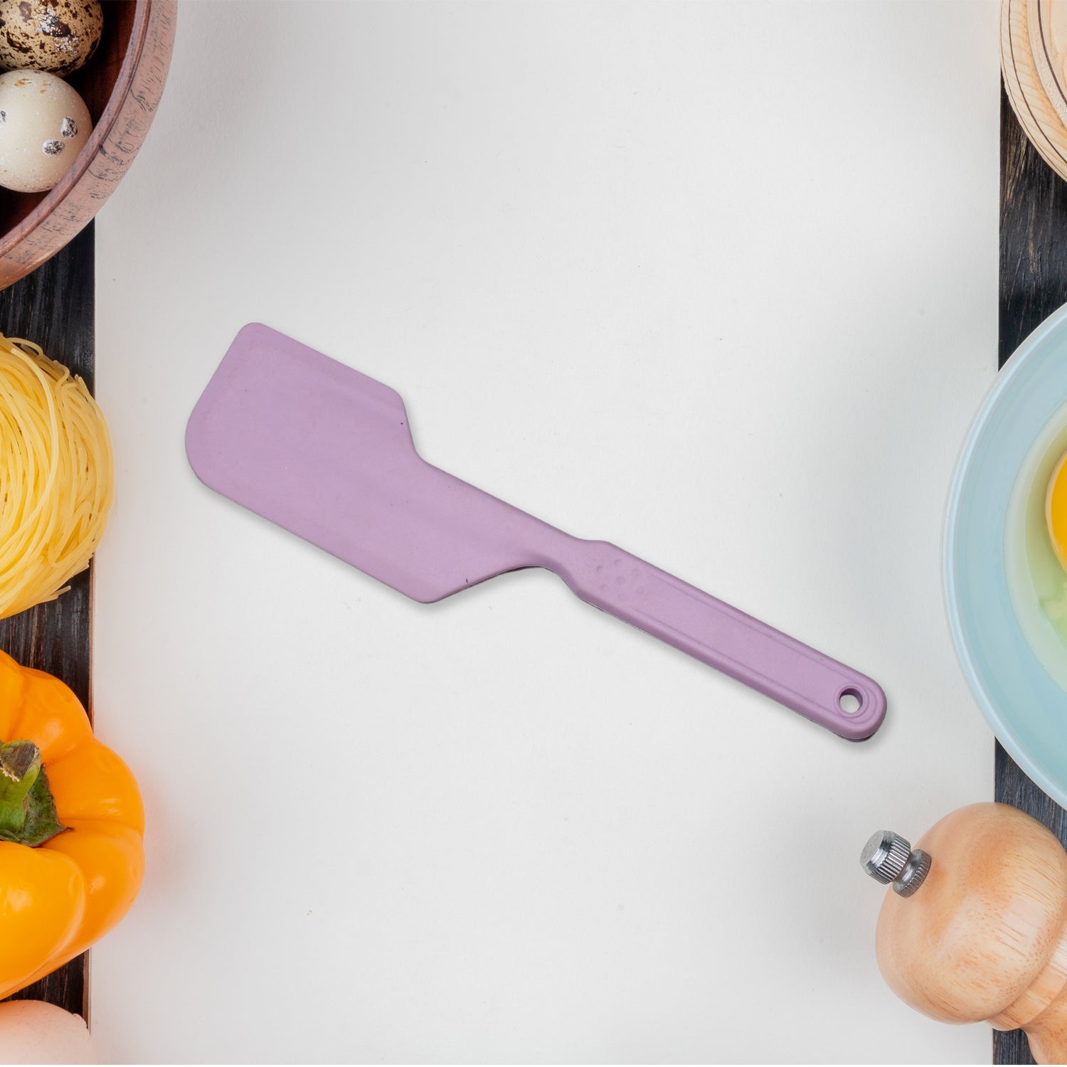 5392 Silicone Spatula Heat-Resistant Cake Decorating Scraper, Mini Spatula Scraper Spreader in Lavender. DeoDap 5392 Silicone Spatula Heat-Resistant Cake Decorating Scraper, Mini Spatula Scraper Spreader in Lavender. DeoDap